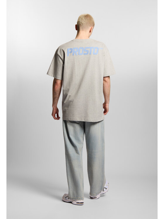 PROSTO. PROSTO. T-Shirt Big log Infinity Szary Oversize