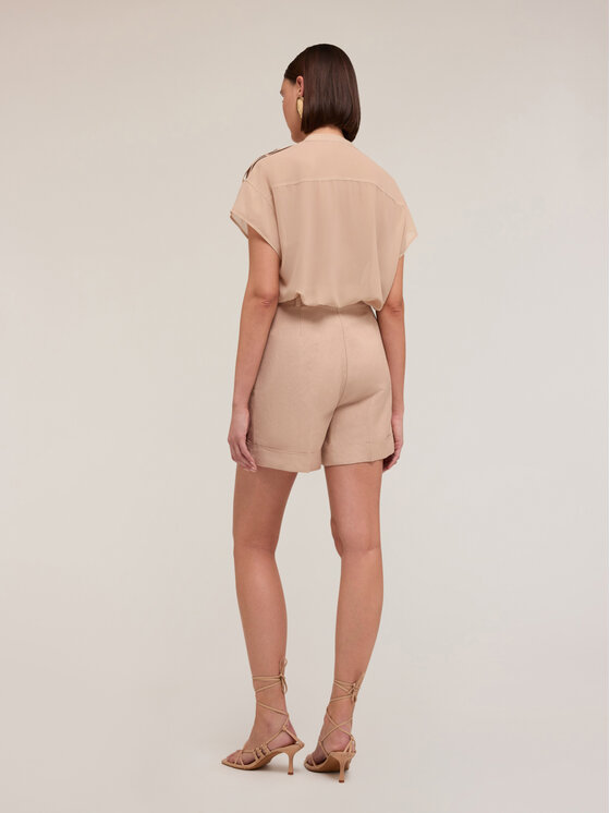 Motivi Motivi Camicia 5223Q000788N002 Écru Regular Fit