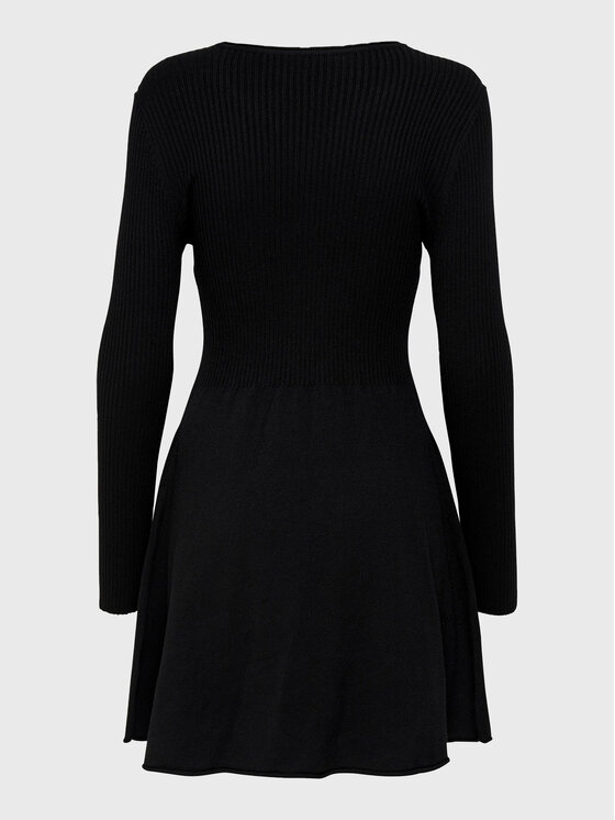 ONLY ONLY Strickkleid Alma 15185761 Schwarz Regular Fit