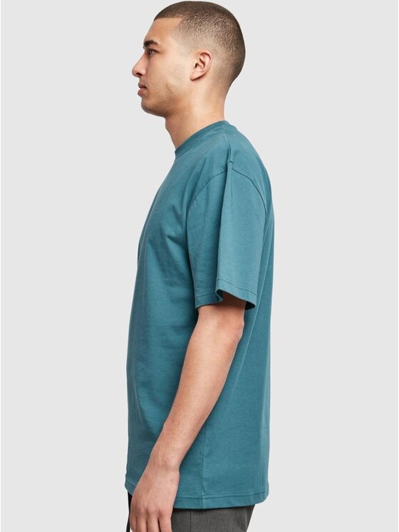 Urban Classics Urban Classics T-Shirt Koszulka Z Krótkim Rękawem Męska Niebiesko Zielona Urban Classics TB006 M Niebieski Oversize