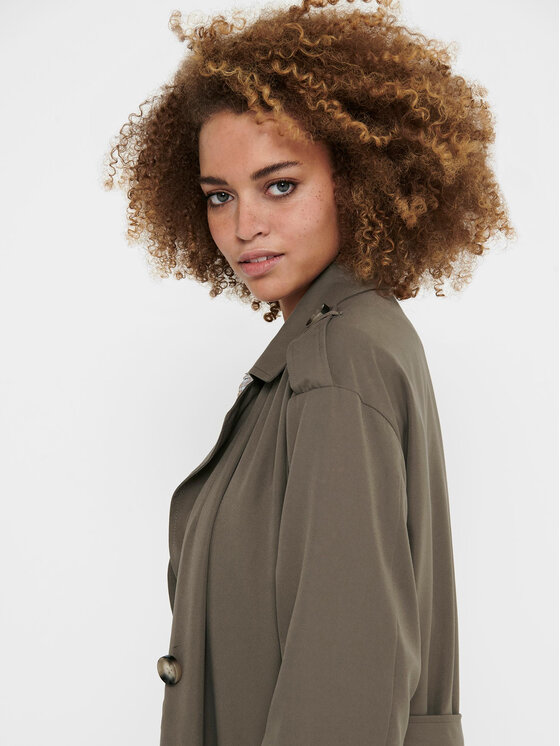 ONLY ONLY Trencis 15217799 Brūns Relaxed Fit