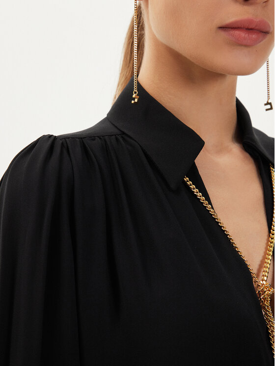 Elisabetta Franchi Elisabetta Franchi Bluzka CA-093-46E2-V420 Czarny Standard Fit