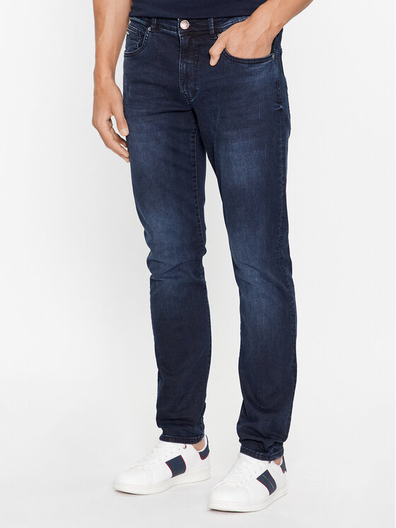 Petrol Industries Jeans hlače SEAHAM VTG Mornarsko modra Slim Fit