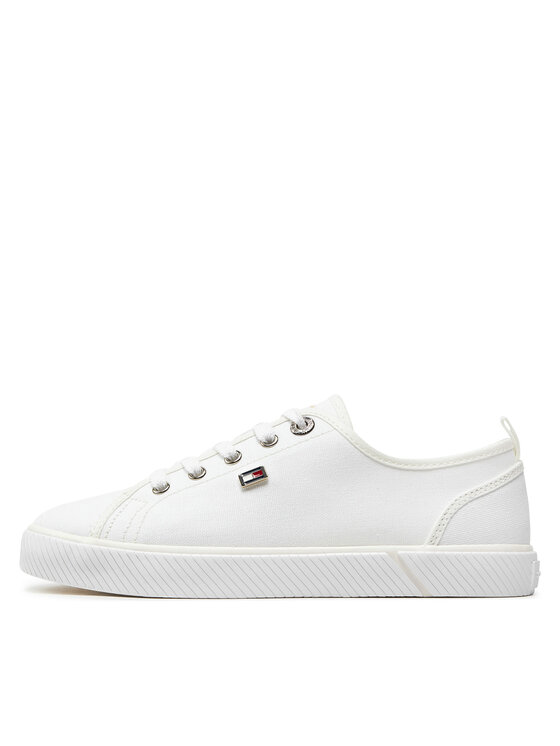Tommy Hilfiger Tommy Hilfiger Tenisky Vulc Canvas Sneaker FW0FW08063 Biela