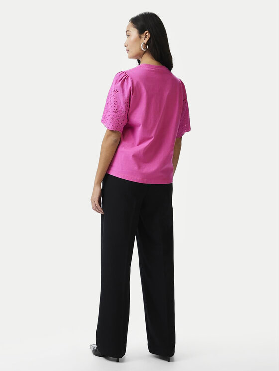 YAS YAS Тишърт Lex 26033890 Розов Regular Fit