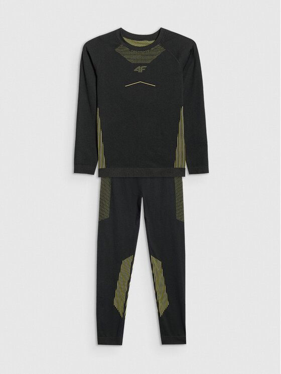 4F 4F Komplet bielizny termoaktywnej SKI UNDERWEAR Czarny
