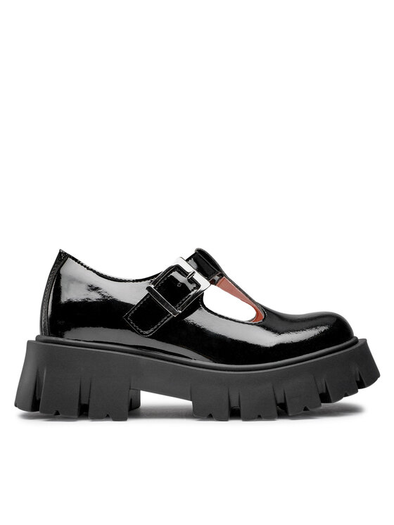 Pantofi Altercore Jane Vegan Black Patent