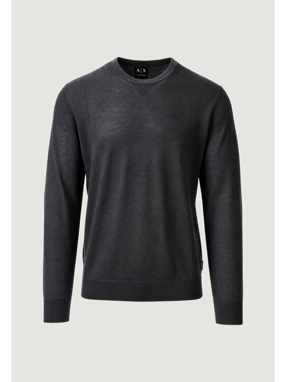 Armani Exchange Armani Exchange Sweter 8NZM3A ZM8AZ Szary Casual Fit