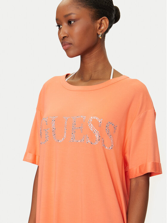 Guess Guess Marškinėliai E5GI07 K68D2 Oranžinė Regular Fit
