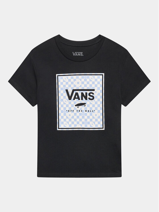 Vans Majica Box Fill Floral Crew VN00078E Črna Regular Fit