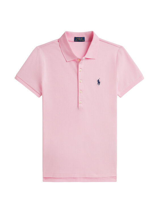 Polo Ralph Lauren Polo Ralph Lauren Polo marškinėliai 211B18200014 Šviesiai rožinė Slim Fit