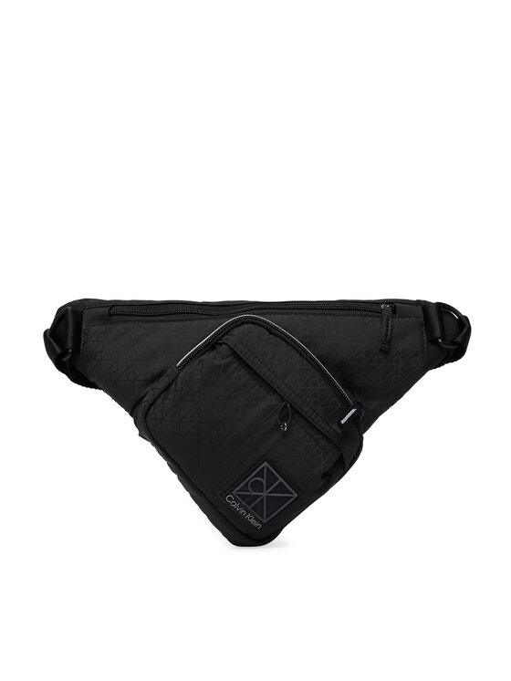 Calvin Klein Calvin Klein Torbica za okrog pasu Utility Emblem Aop Crossbody LV04D3386G Črna