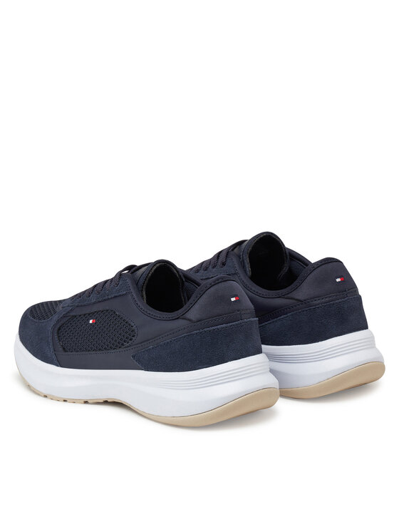 Tommy Hilfiger Tommy Hilfiger Sneakersy Sporty Runner FW0FW08644 Granatowy