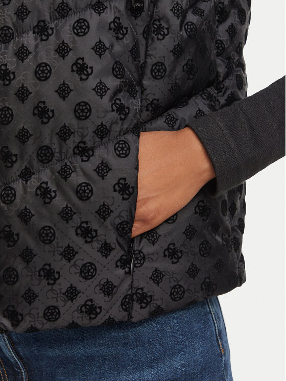 Guess Guess Жилетка за костюм W6BL53 W4182 Черен Regular Fit