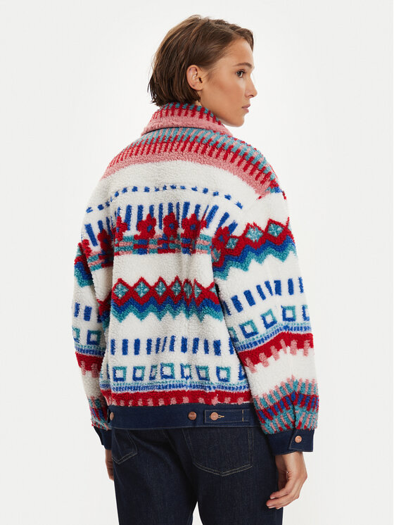 Wrangler Wrangler Μπουφάν μεταβατικό Sherpa 112356491 Έγχρωμο Oversize