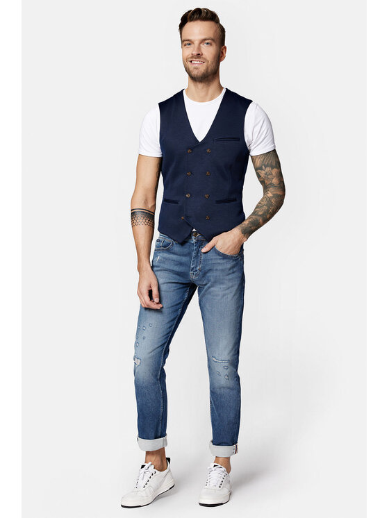 Lancerto Lancerto Kamizelka Ardales KA131123000017 Granatowy Slim Fit