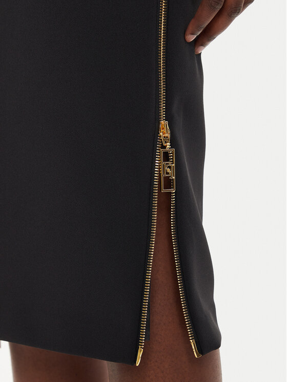 Elisabetta Franchi Elisabetta Franchi Tiesus sijonas GO-047-46E2 Juoda Slim Fit