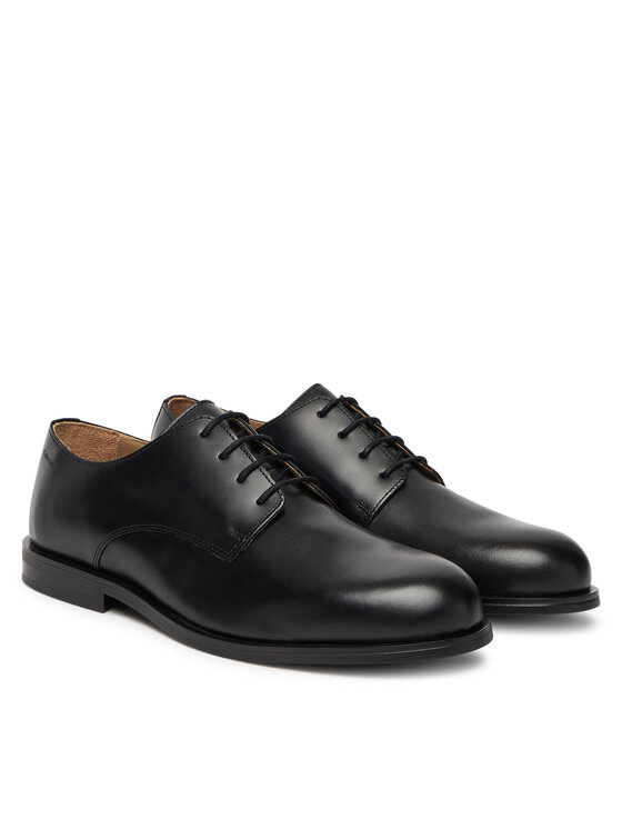 Calvin Klein Calvin Klein Cipele Ess Rubber Derby Lth HM0HM02056 Crna