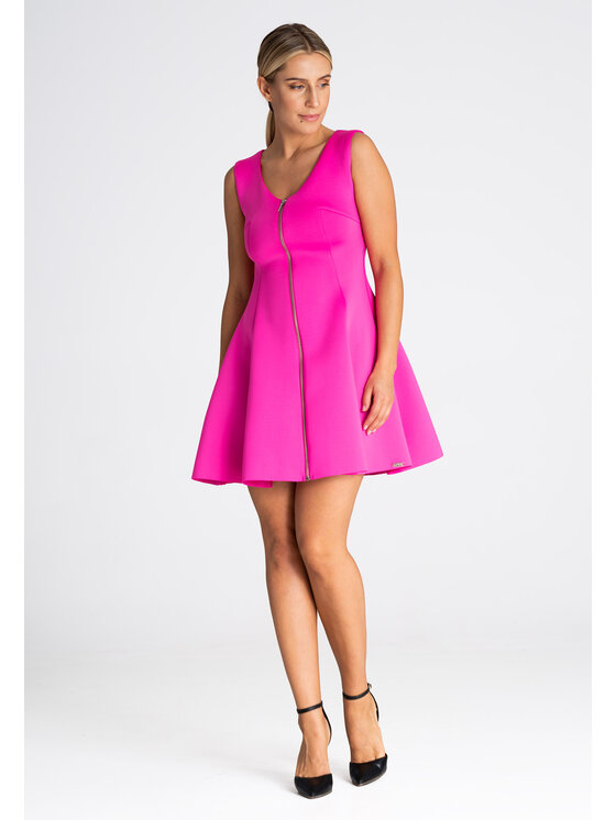 FIGL FIGL Sukienka koktajlowa M972 Różowy Regular Fit
