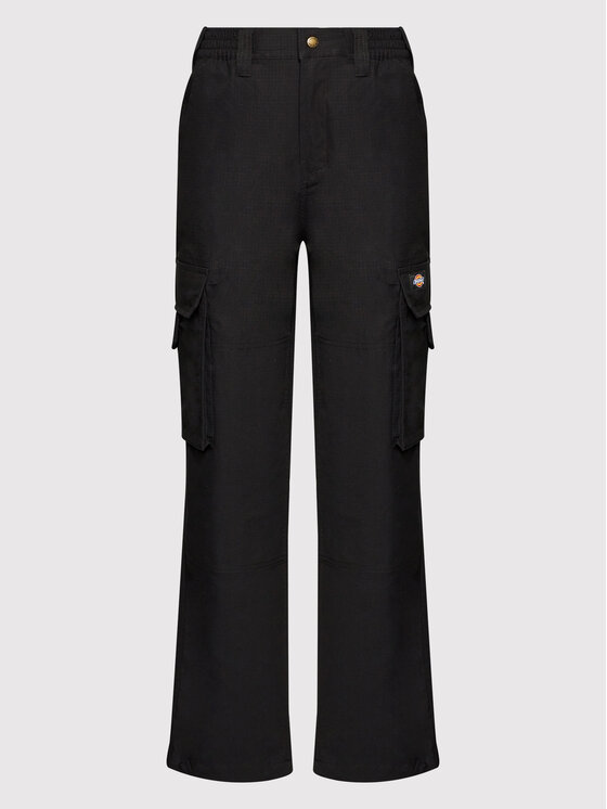 Dickies Dickies Spodnie materiałowe Hooper Bay DK0A4XDIBLK Czarny Regular Fit