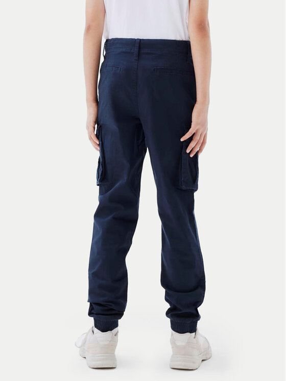 NAME IT NAME IT Spodnie materiałowe Bamgo 13151735 Granatowy Regular Fit