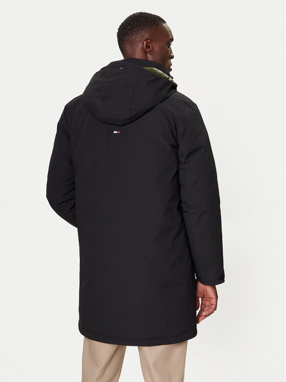 Tommy Hilfiger Tommy Hilfiger Преходно палто MW0MW41362 Черен Regular Fit