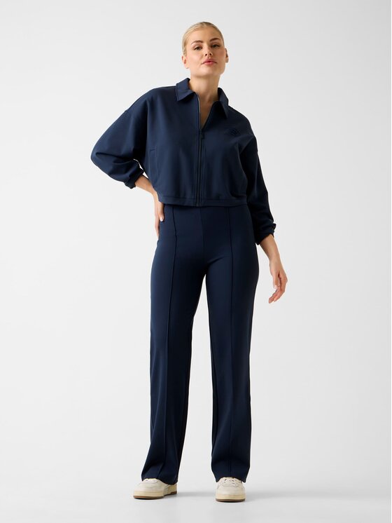 Guess Guess Kalhoty z materiálu 180312 Modrá Classic Fit