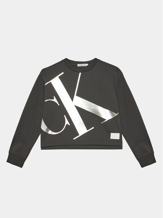 Calvin Klein Jeans Μπλούζα Mercury Monogram IG0IG02482 Γκρι Regular Fit