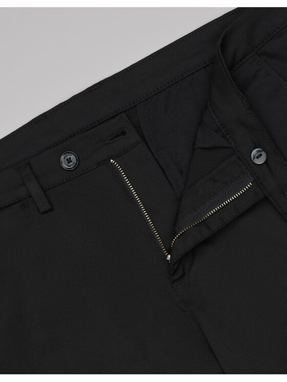 Borgio Borgio Spodnie materiałowe altissimo_c Czarny Slim Fit