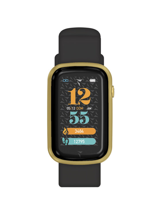 Techmade Techmade Zegarek TM-STEPS-GDBK Czarny