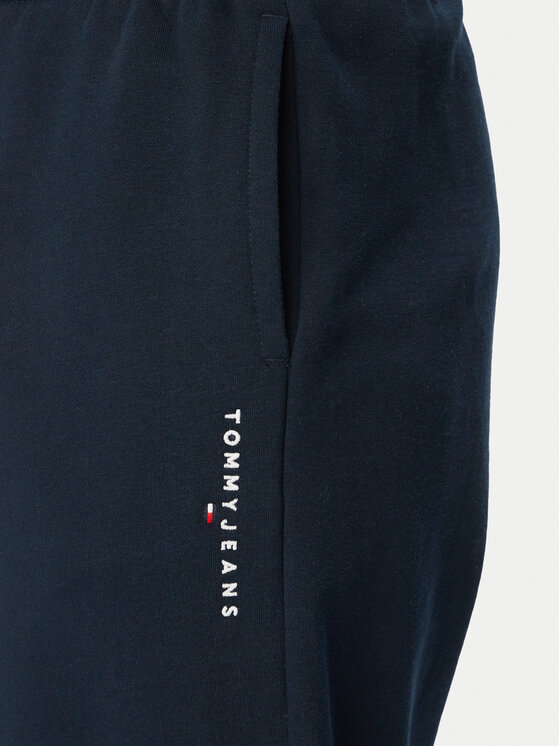 Tommy Jeans Tommy Jeans Teplákové kalhoty Linear DM0DM23014 Tmavomodrá Regular Fit