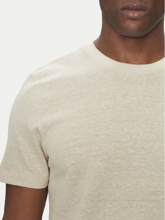 BOSS BOSS T-Shirt H-Thompson 28 50537488 Beżowy Regular Fit