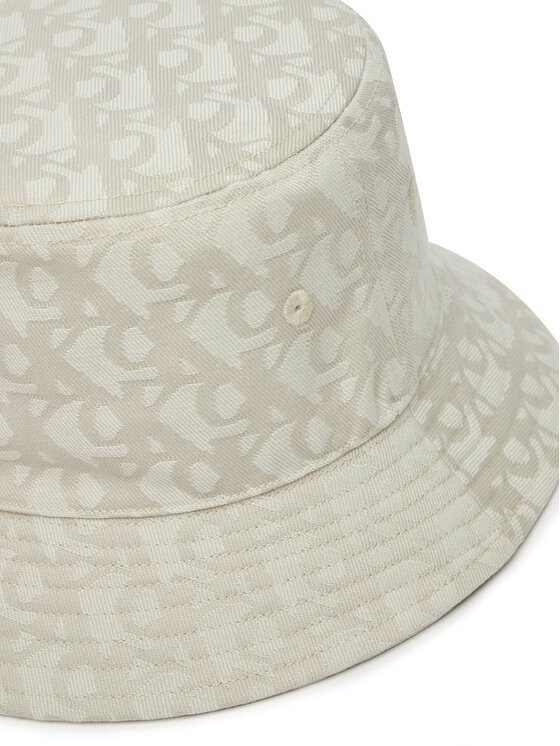 Calvin Klein Calvin Klein Klobúk Logo Jacquard Bucket Hat LV04K5059G Béžová