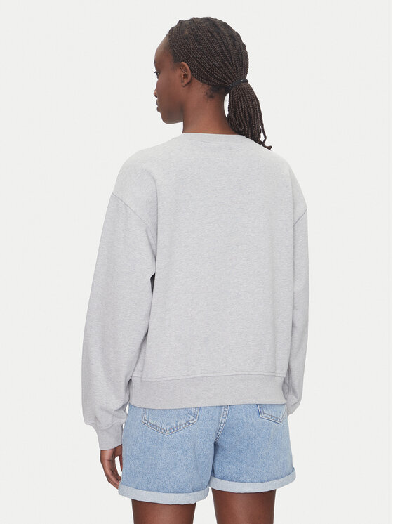 Calvin Klein Jeans Calvin Klein Jeans Bluza Monologo LV047B234G Szary Relaxed Fit