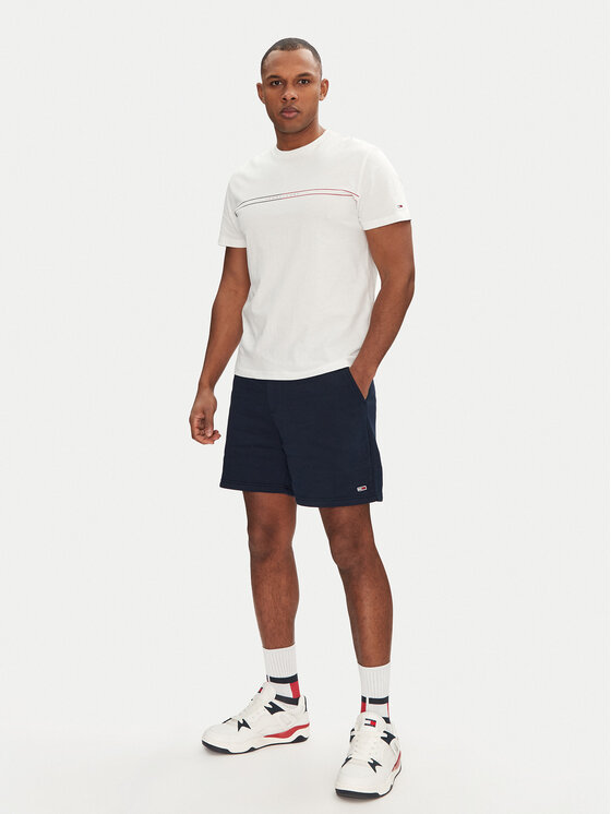 Tommy Jeans Tommy Jeans Sportske kratke hlače Flag Beach DM0DM21931 Tamnoplava Regular Fit