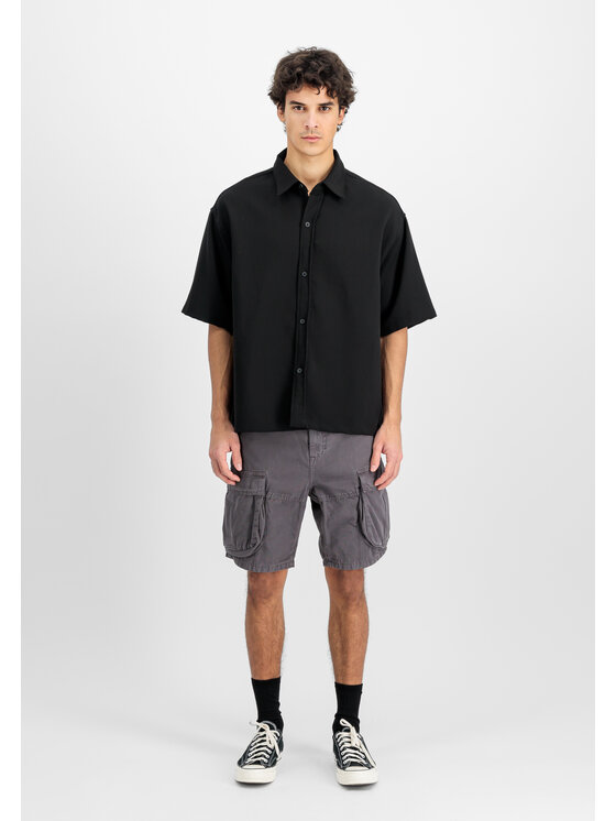 Alpha Industries Alpha Industries Šortky Canvas Cargo Short Sivá Loose Fit