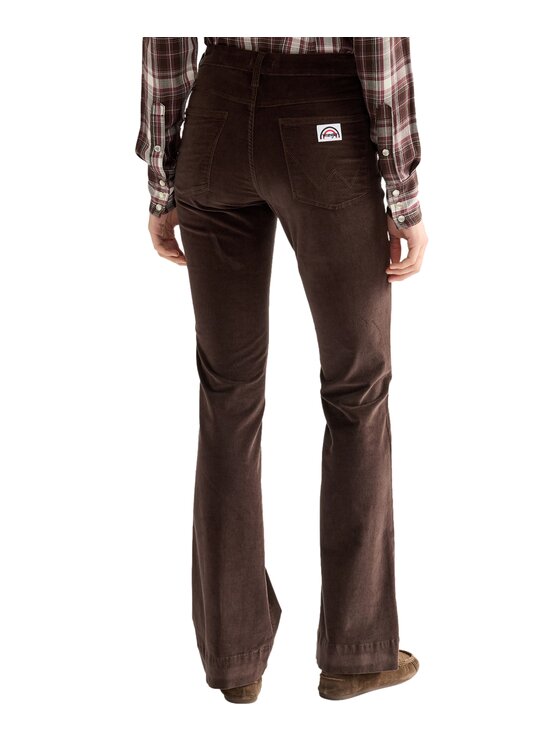 Wrangler Wrangler Spodnie materiałowe 112386750 Brązowy Regular Fit