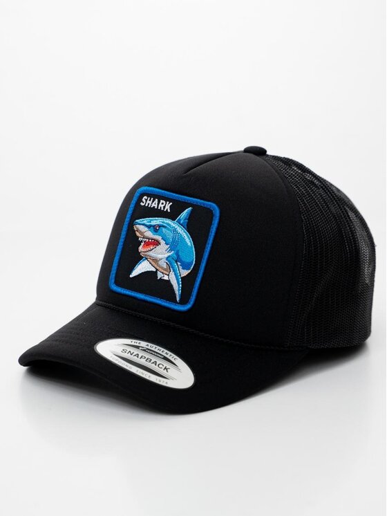 MyStars MyStars Czapka z daszkiem Czapka Z Daszkiem Trucker Czarna z Rekinem MyStars Shark uni Czarny