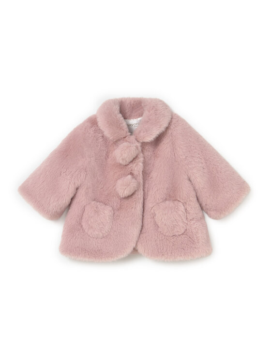 Mayoral Mayoral Pelzmantel 2402 Rosa Regular Fit