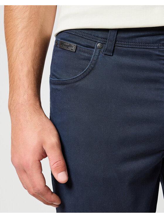 Wrangler Wrangler Spodnie materiałowe TEXAS SLIM Niebieski Slim Fit