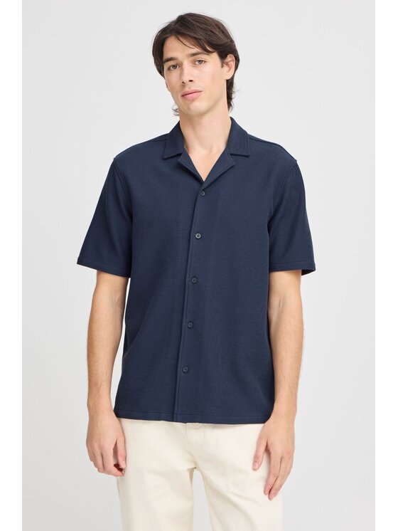 TeeShoppen TeeShoppen Koszula 'Basic Collection' Granatowy Regular Fit