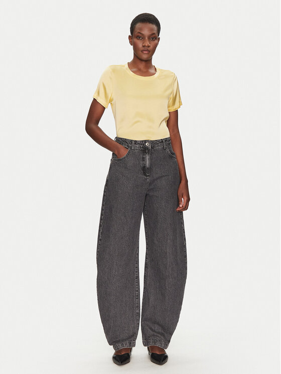 ViCOLO ViCOLO Bluzka TD0007 Żółty Relaxed Fit