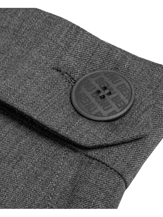 BENU BENU Pantaloni di tessuto szare Grigio Straight Fit