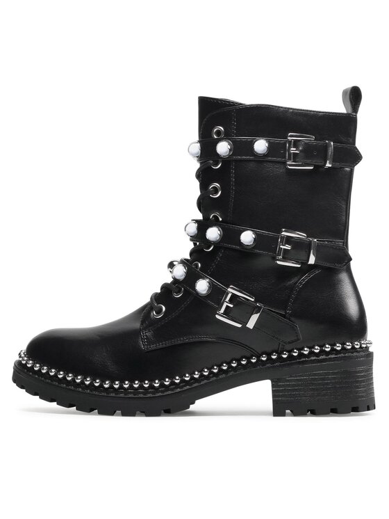 DeeZee DeeZee Schnürstiefeletten WS110113-01 Schwarz