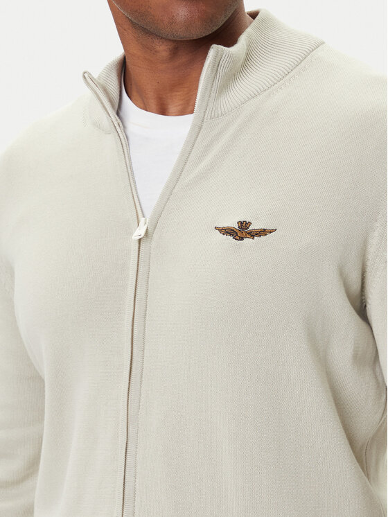 Aeronautica Militare Aeronautica Militare Kardigan 252MA1580UL00506 Bež Regular Fit