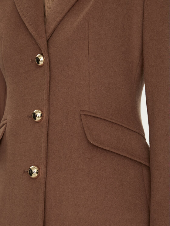 Motivi Motivi Villane mantel 0039Q200539N Pruun Slim Fit