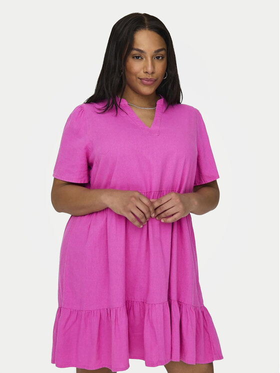 ONLY Carmakoma ONLY Carmakoma Rochie de vară Cartiri 15311976 Roz Regular Fit