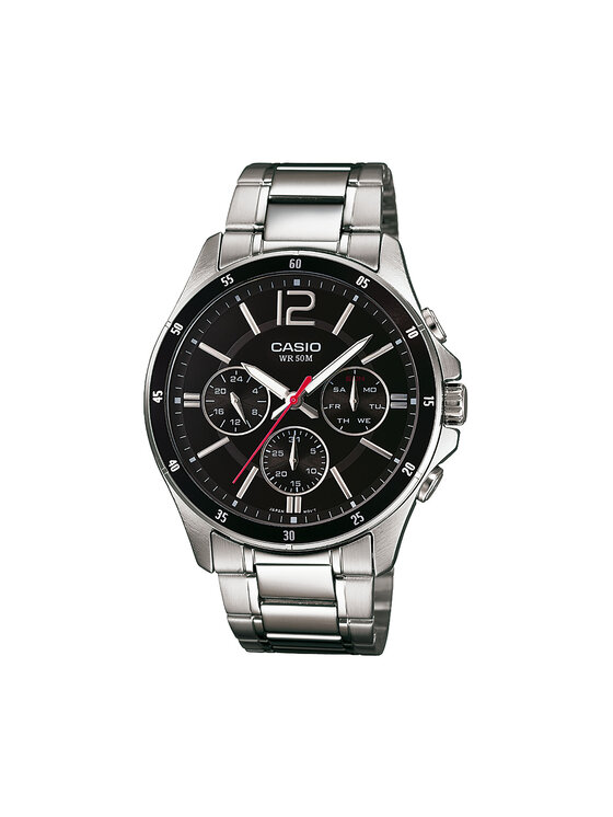 Casio Casio Hodinky MTP-1374PD-1AVEF Stříbrná