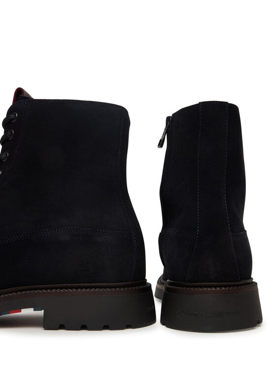 Tommy Hilfiger Tommy Hilfiger Kozaki Comfort Lwt FM0FM05594 Granatowy