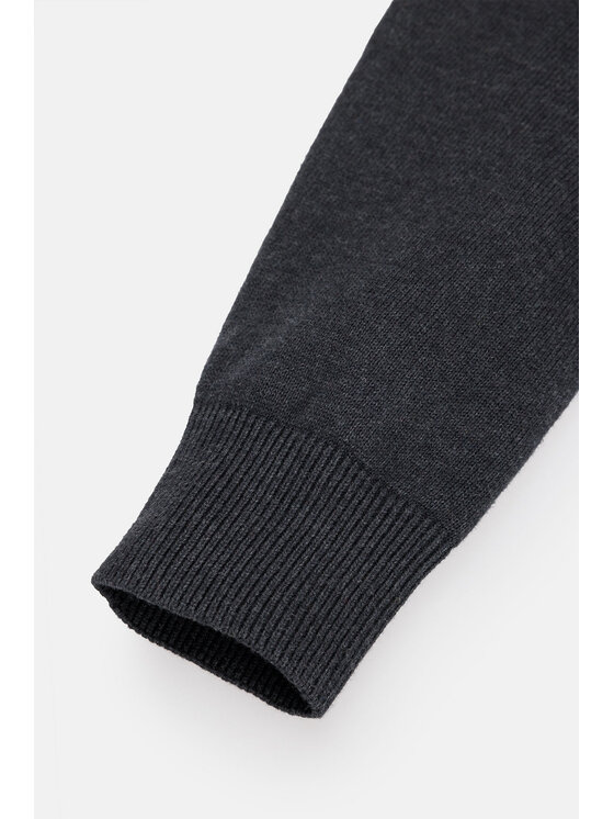 Lancerto Lancerto Sweter Jason SW073222000074 Szary Regular Fit